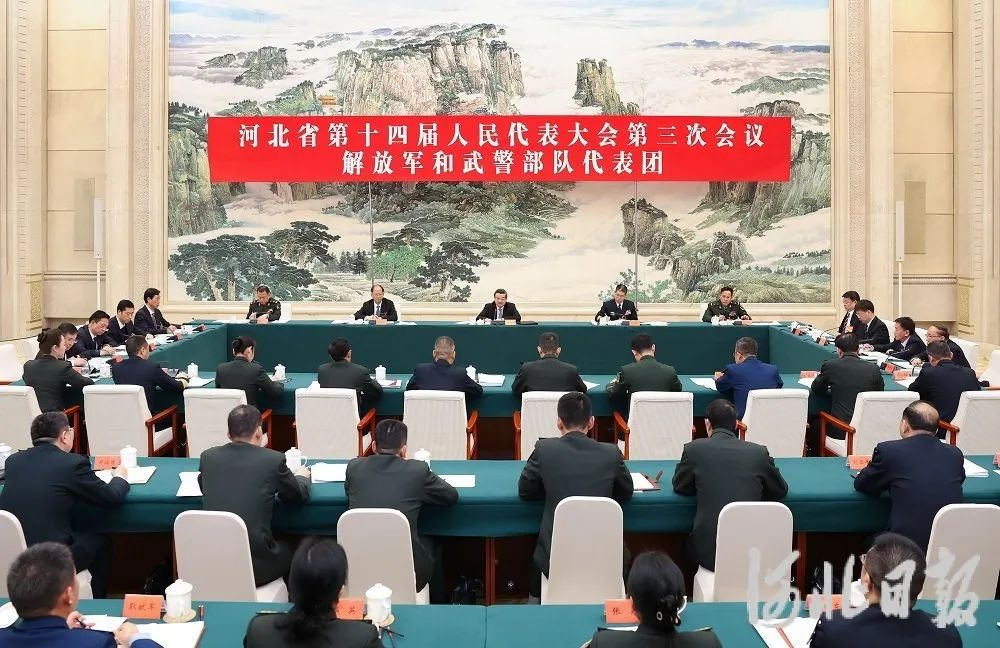 倪岳峰参加解放军和武警部队代表团审议