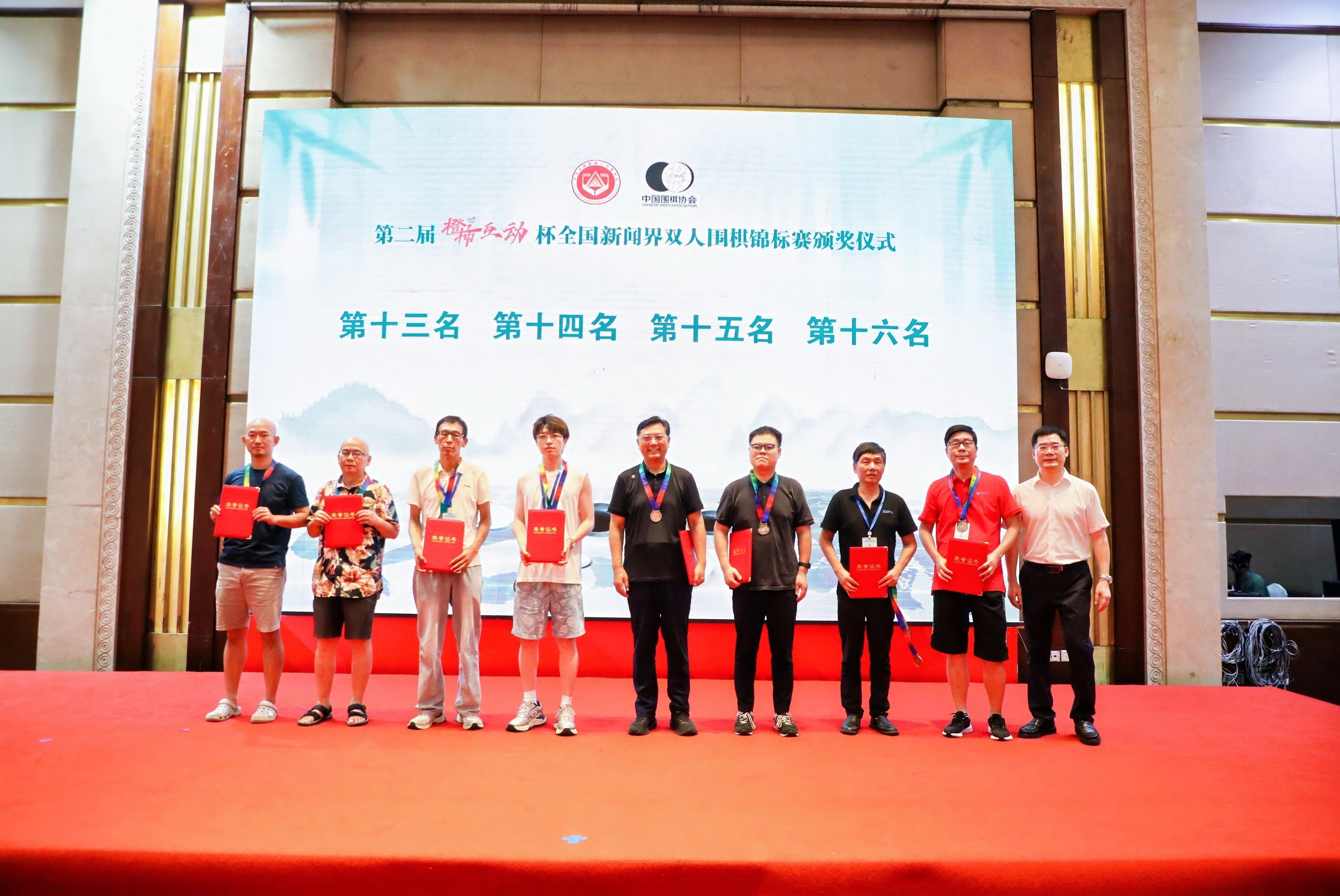 第二届“橙柿互动”杯全国新闻界双人围棋锦标赛落幕，河北记协队完成拿分目标